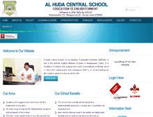 Tablet Screenshot of alhudacentralschool.com